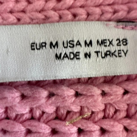 Zara Woman Pink Wrap Cardigan Sweater Chunky Ballet Blogger Fave - Picture 16 of 16